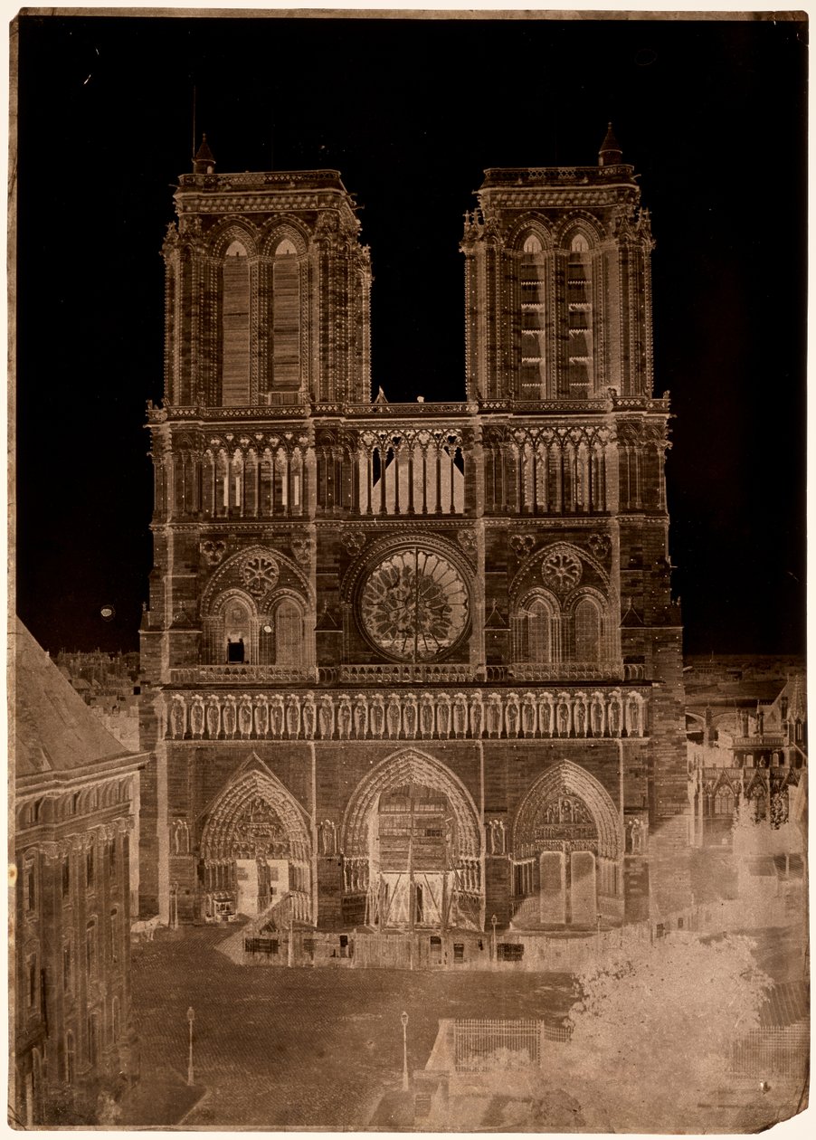 Notre-Dame, Parijs door Charles Nègre