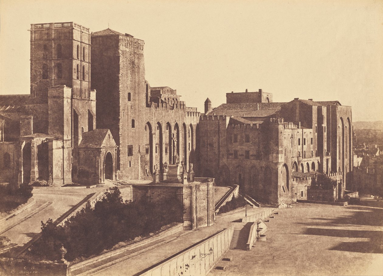 Pauselijk paleis, Avignon door Charles Nègre