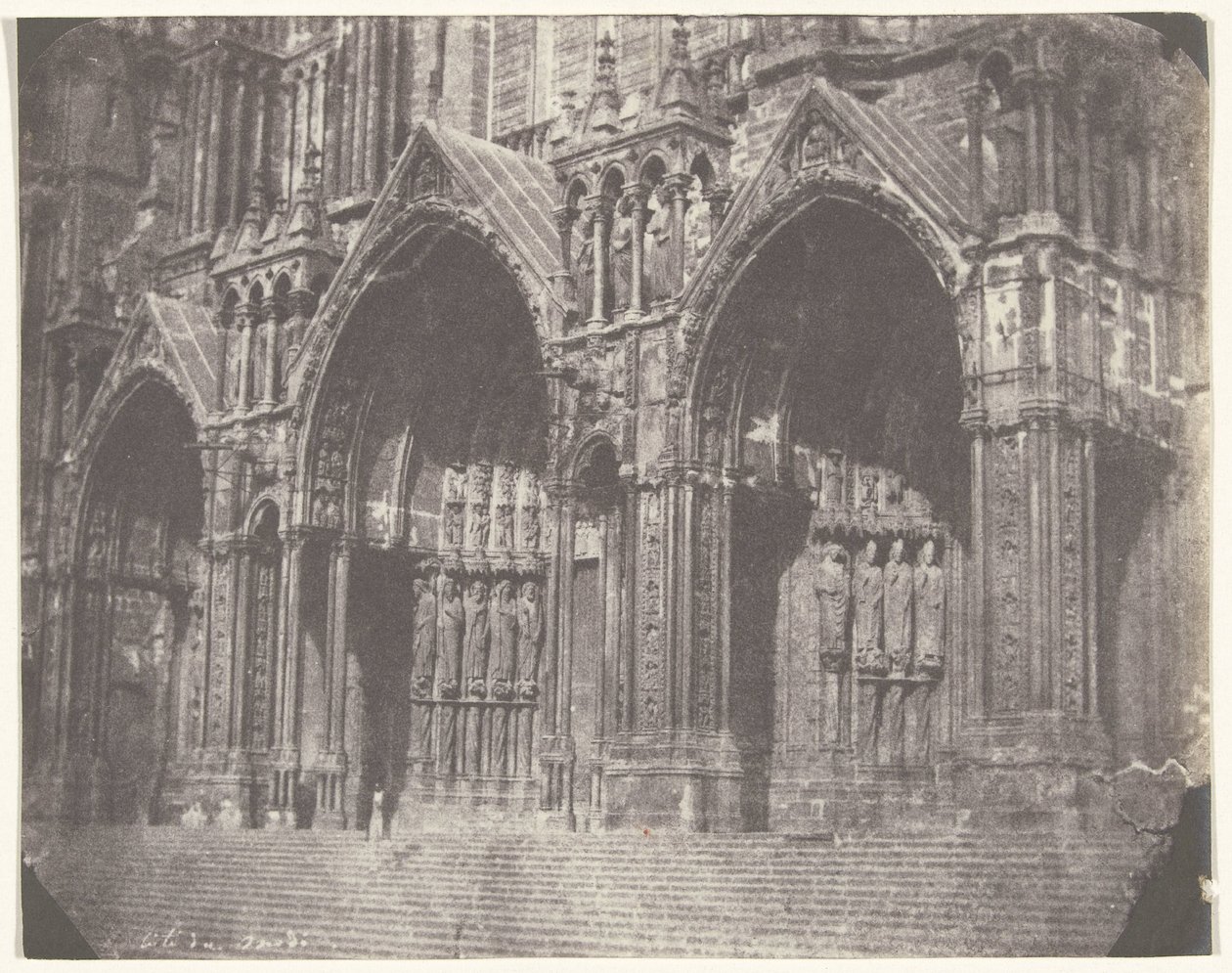 Portaal aan de zuidzijde van de kathedraal van Chartres door Charles Nègre