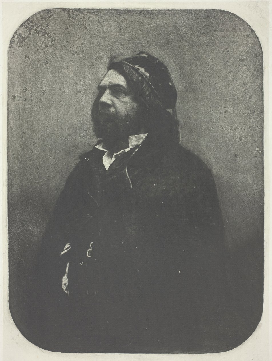 Portret van Theophile Gautier naar Nadar, ca. 1857, gedrukt 1982 door Charles Nègre