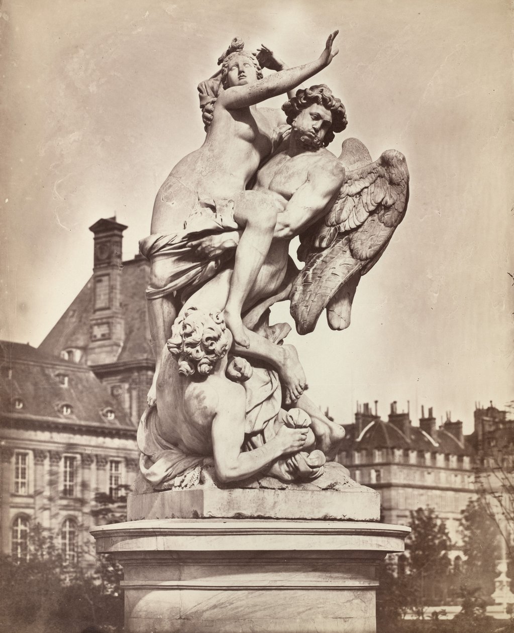 Standbeeld van de Tuilerieën: G. Marsy en A. Flamen: Boreas ontvoert Orythie door Charles Nègre