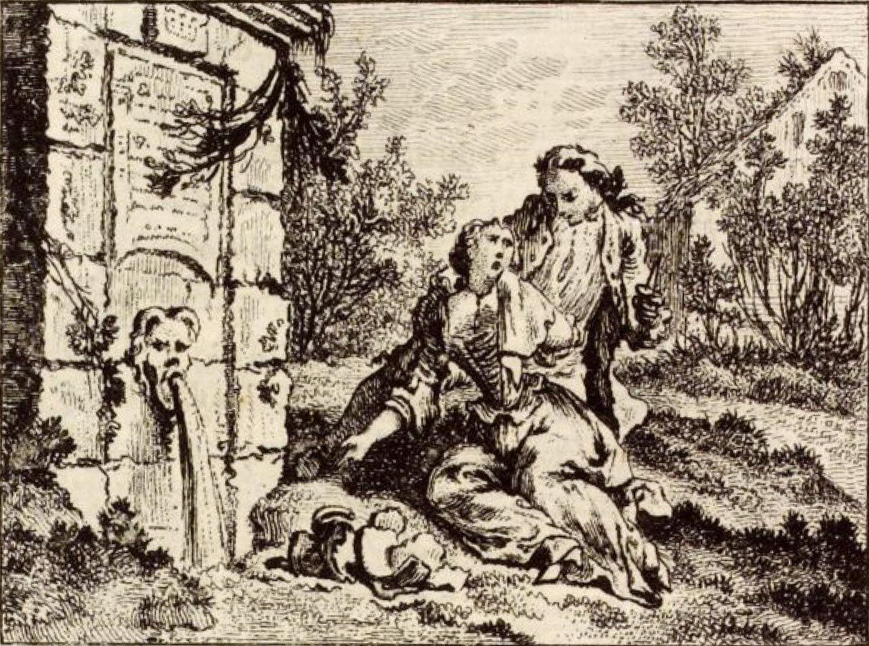 La Cruche door Charles Nicolas Cochin