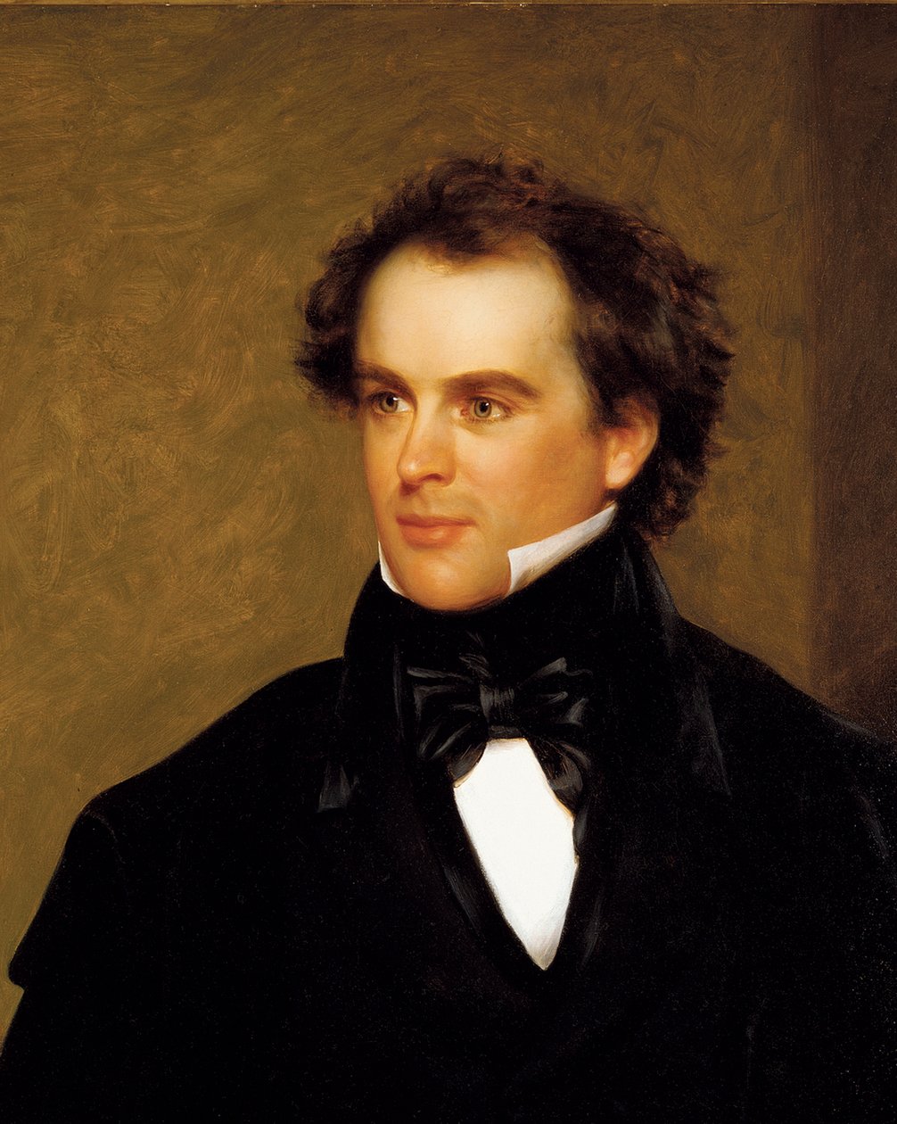 Nathaniel Hawthorne (1804-64) 1840 (olieverf op doek) door Charles Osgood