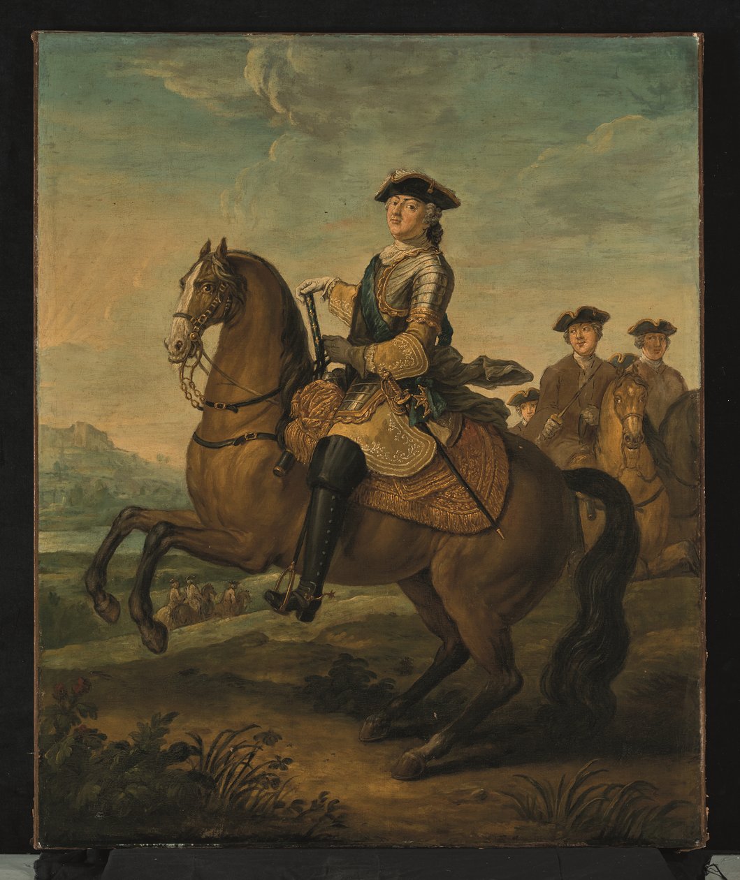 Ruiterportret van Lodewijk XV door Charles Parrocel