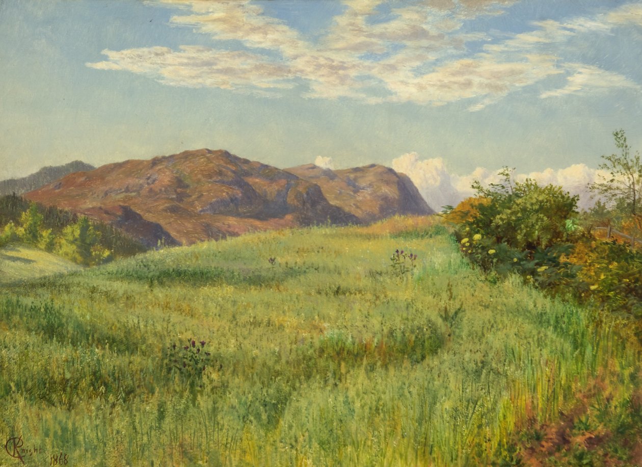 Een hoogland haverakker door Charles Parsons Knight