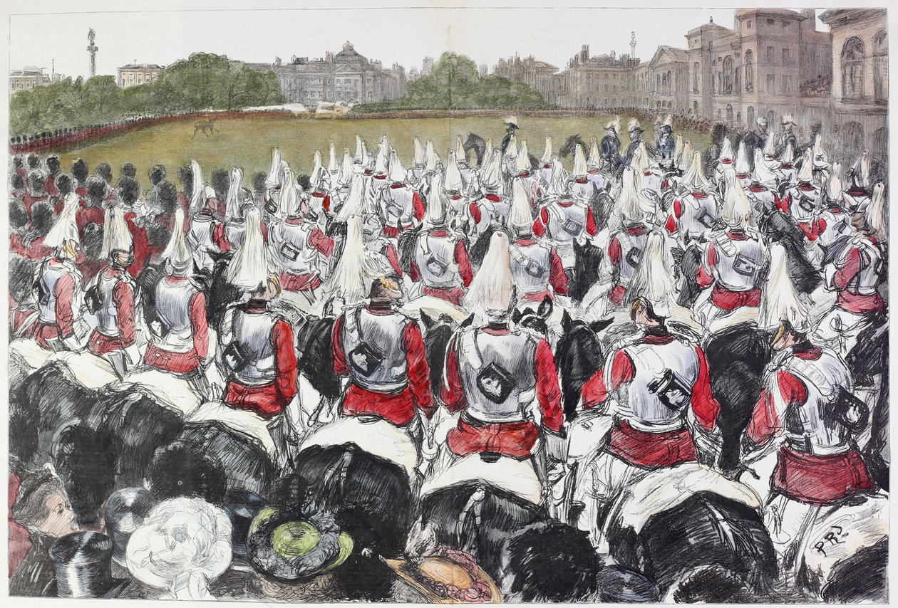 De Verjaardag van de Koningin in Londen door Charles Paul Renouard