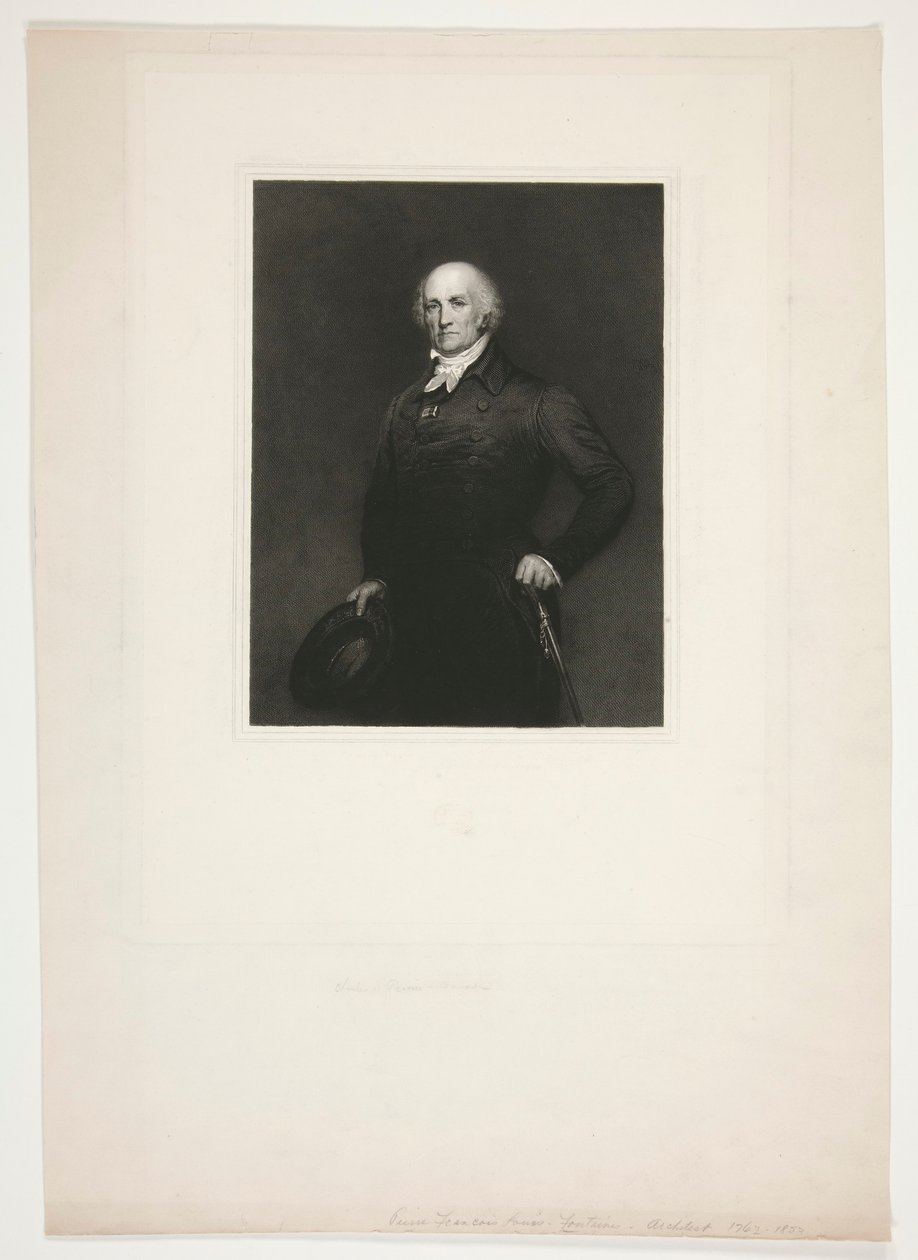 Portret van Pierre-François Léonard Fontaine door Charles Percier