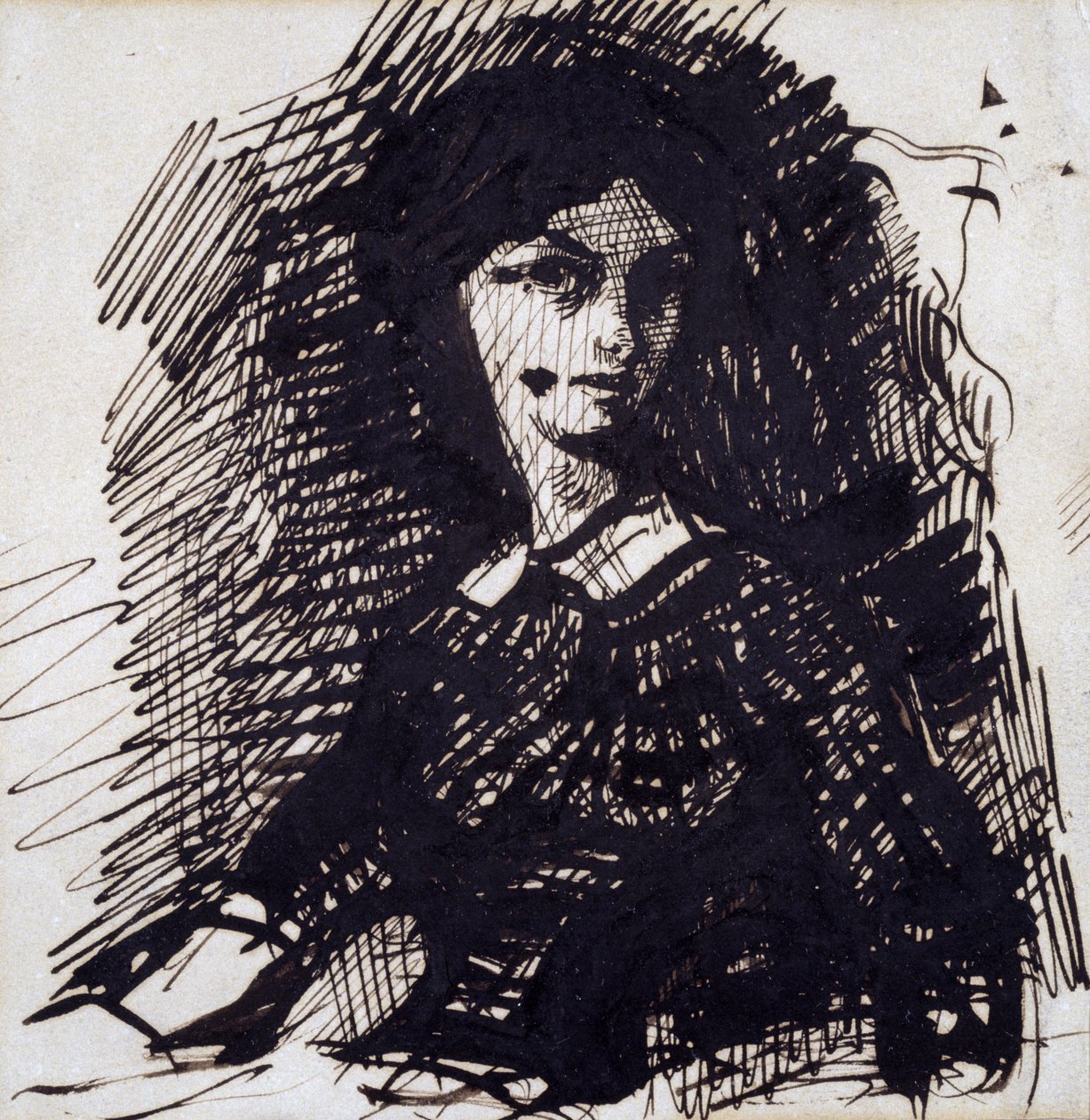 Portret van Jeanne Duval door Charles Pierre Baudelaire