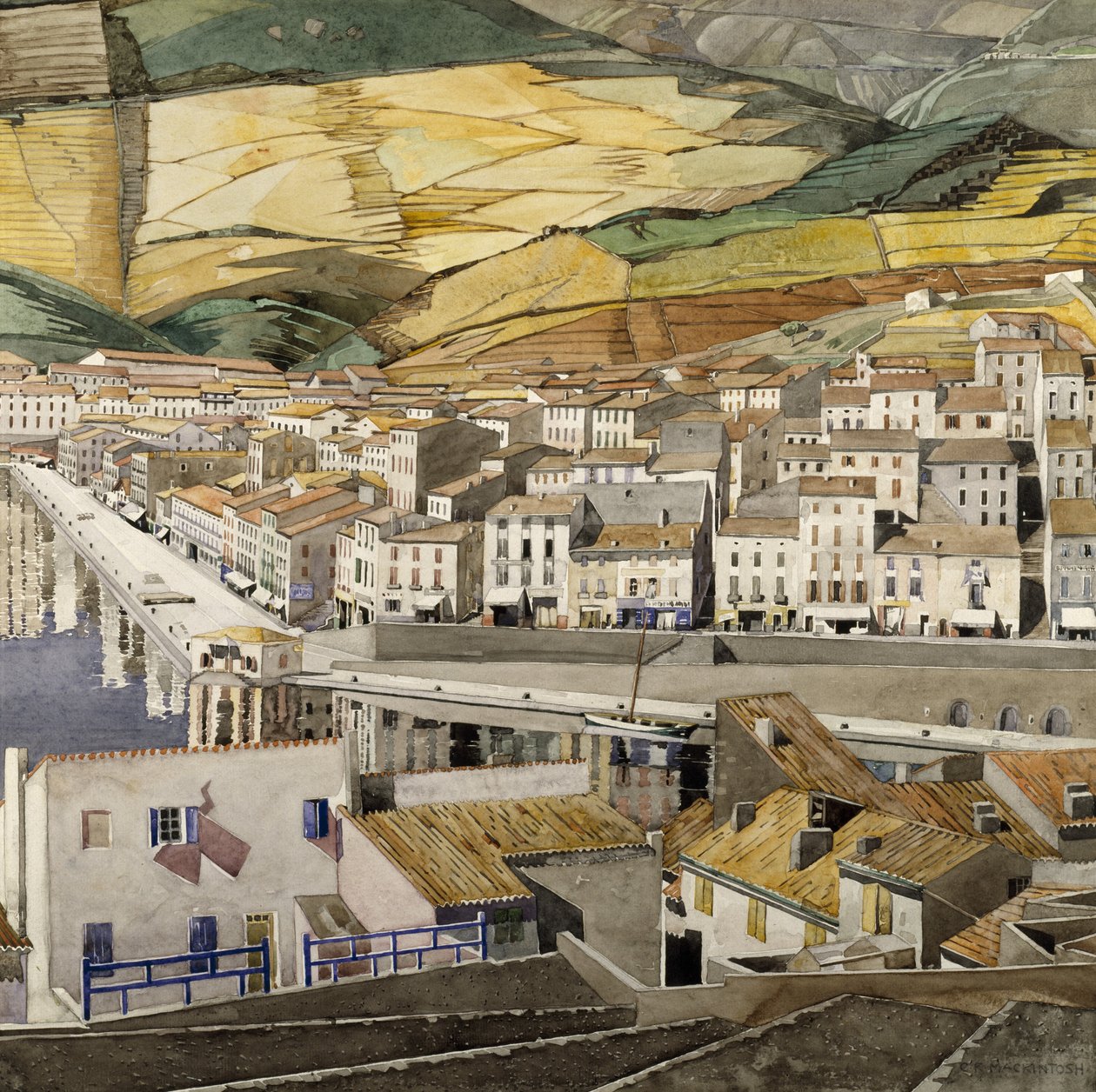 Port Vendres door Charles Rennie Mackintosh