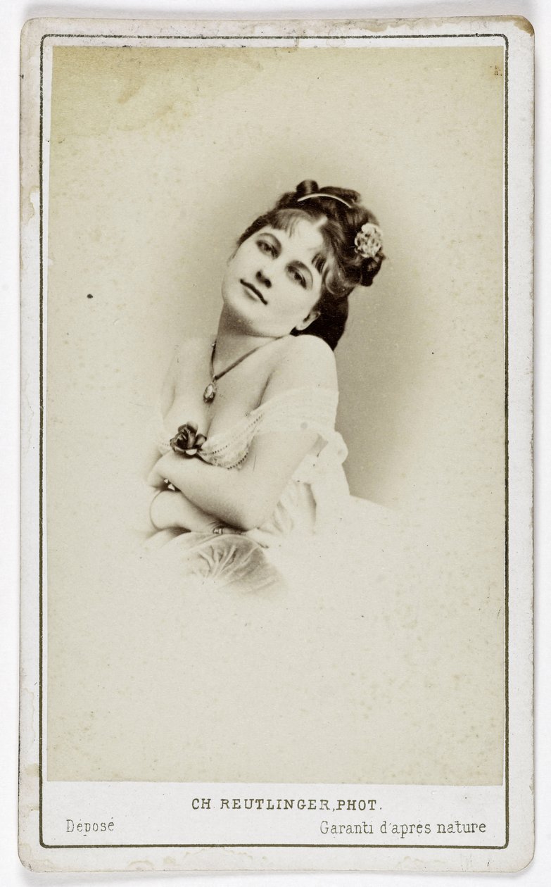 Portret van de actrice Henriette Victoire Drouard (1851-1923). door Charles Reutlinger