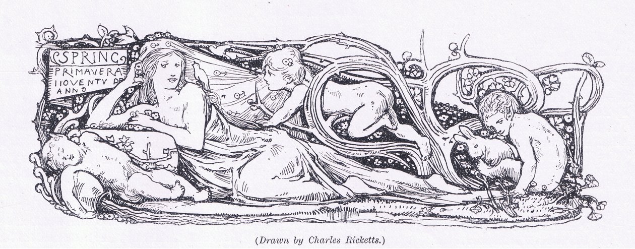 Lente, uit The Magazine of Art 1893, Cassell and Company door Charles Ricketts