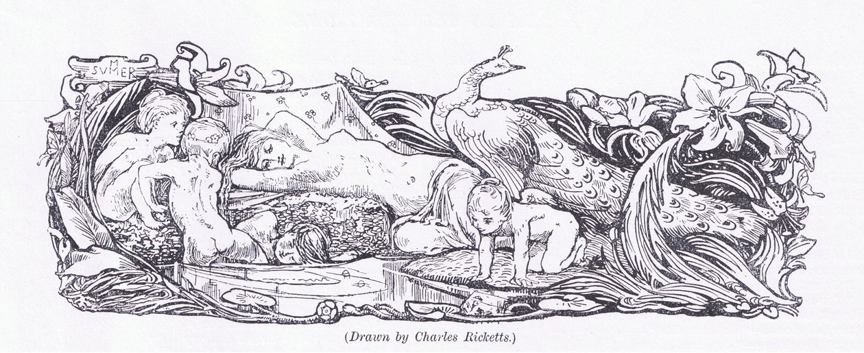 Zomer, uit The Magazine of Art 1893, Cassell and Company door Charles Ricketts