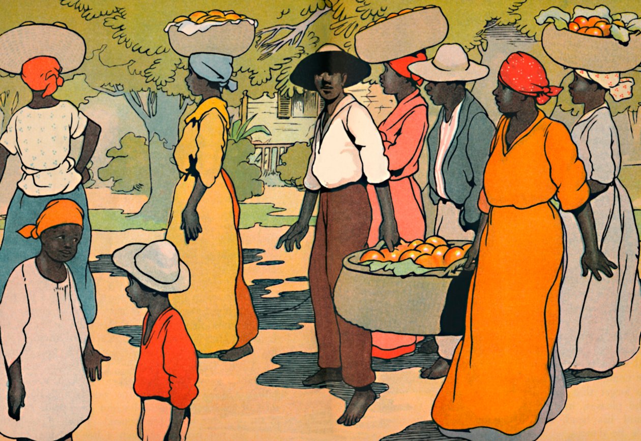 Naar de Markt, 1912 door Charles Robinson