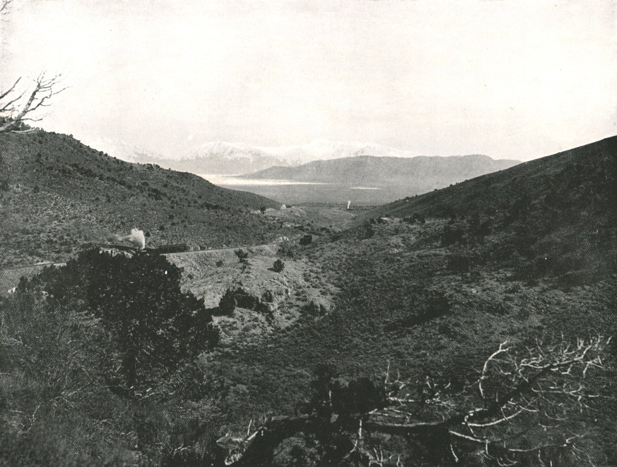 Utah Lake vanaf Circle Point, Salt Lake City, VS, 1895 door Charles Roscoe Savage