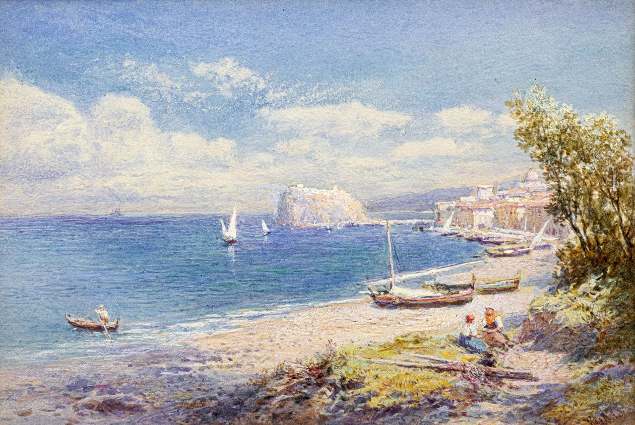 Baai van Napels door Charles Rowbotham