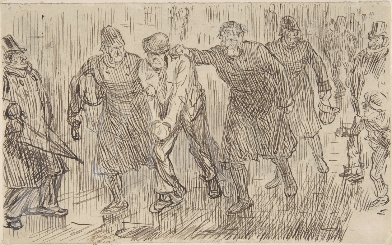 Gelukkig idee voor Punch, 16 december 1876, 1876 door Charles Samuel Keene