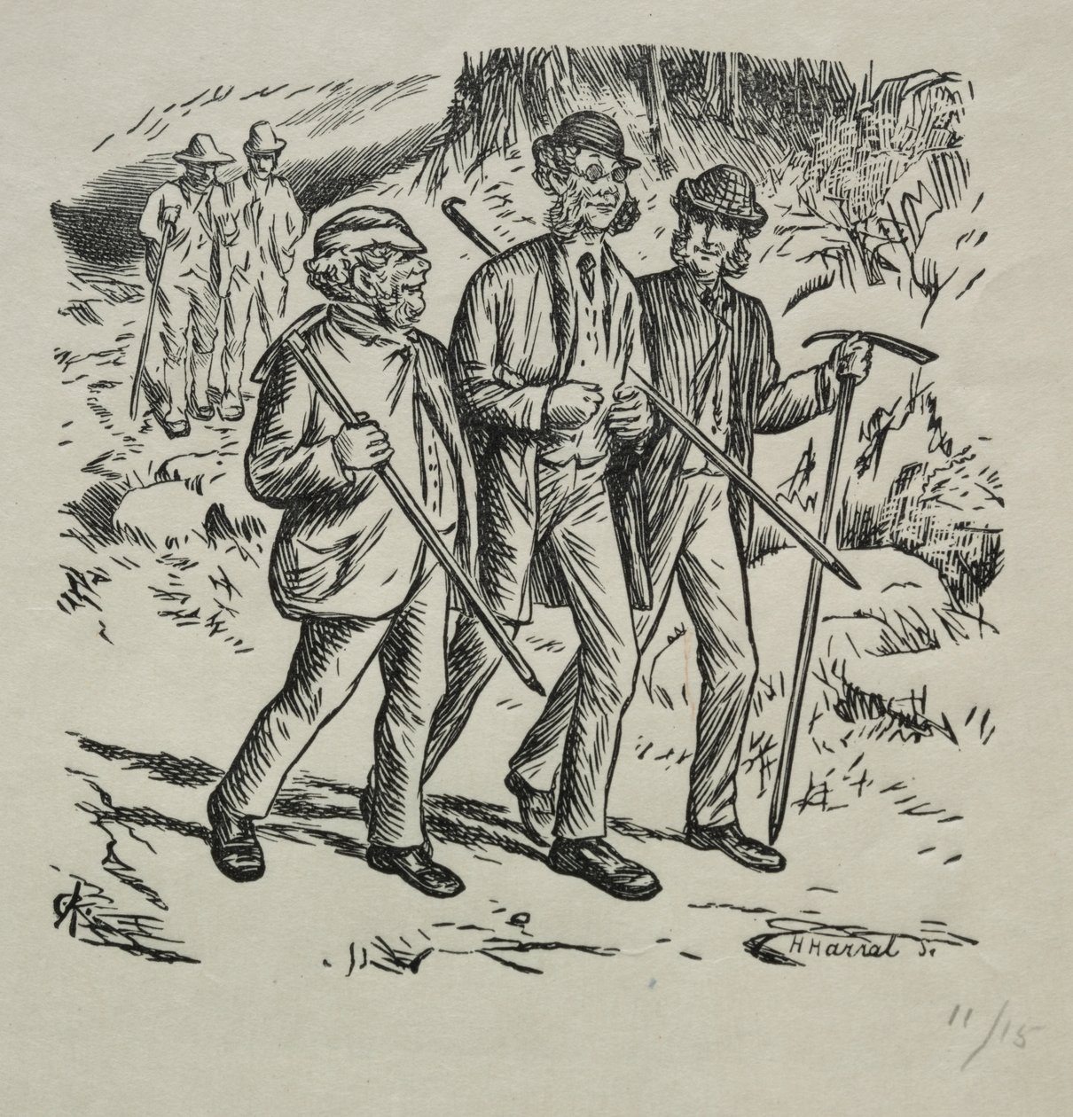 De Drie Namen door Charles Samuel Keene