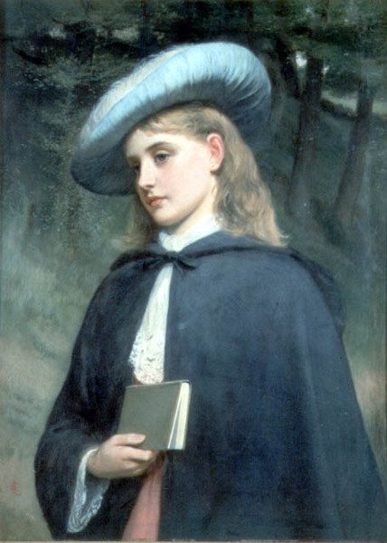 Meisje met een boek door Charles Sillem Lidderdale