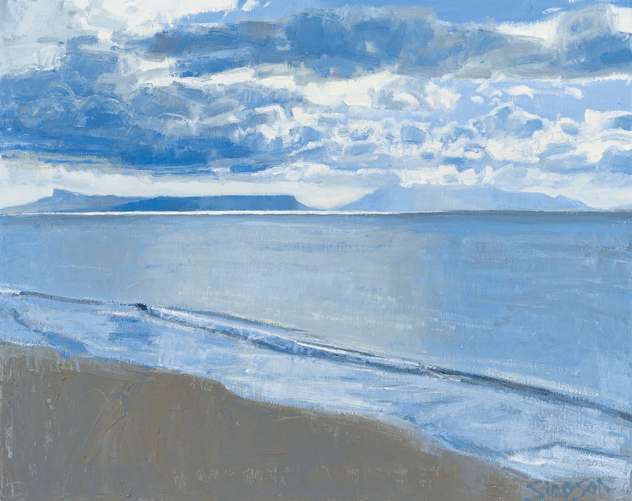 Veranderend licht, 2014 (olieverf op doek) door Charles Simpson