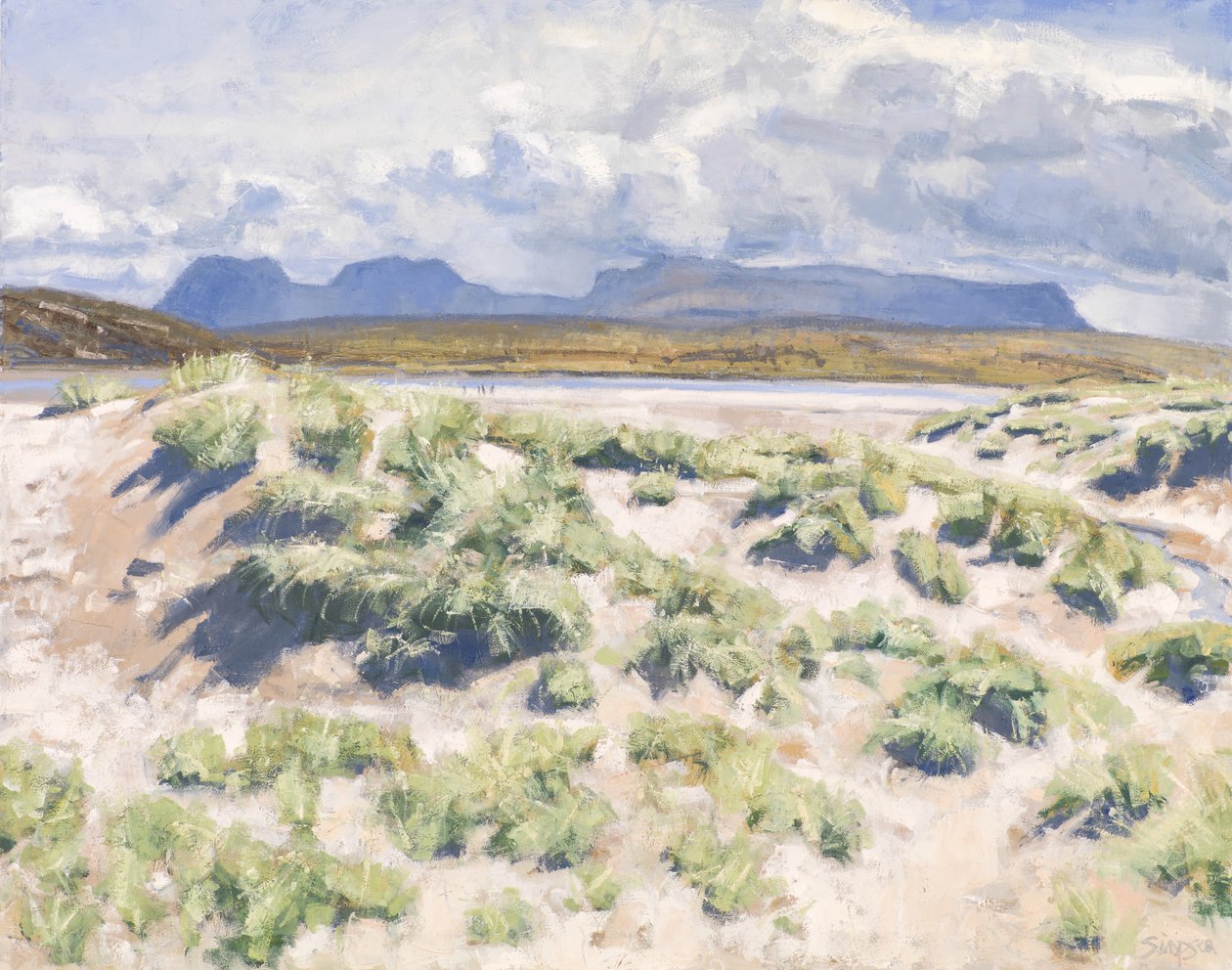Duinen, Achnahaird, 2017 (olieverf op doek) door Charles Simpson