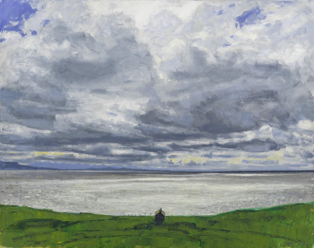 Noordwestkust, 2017 (olieverf op doek) door Charles Simpson