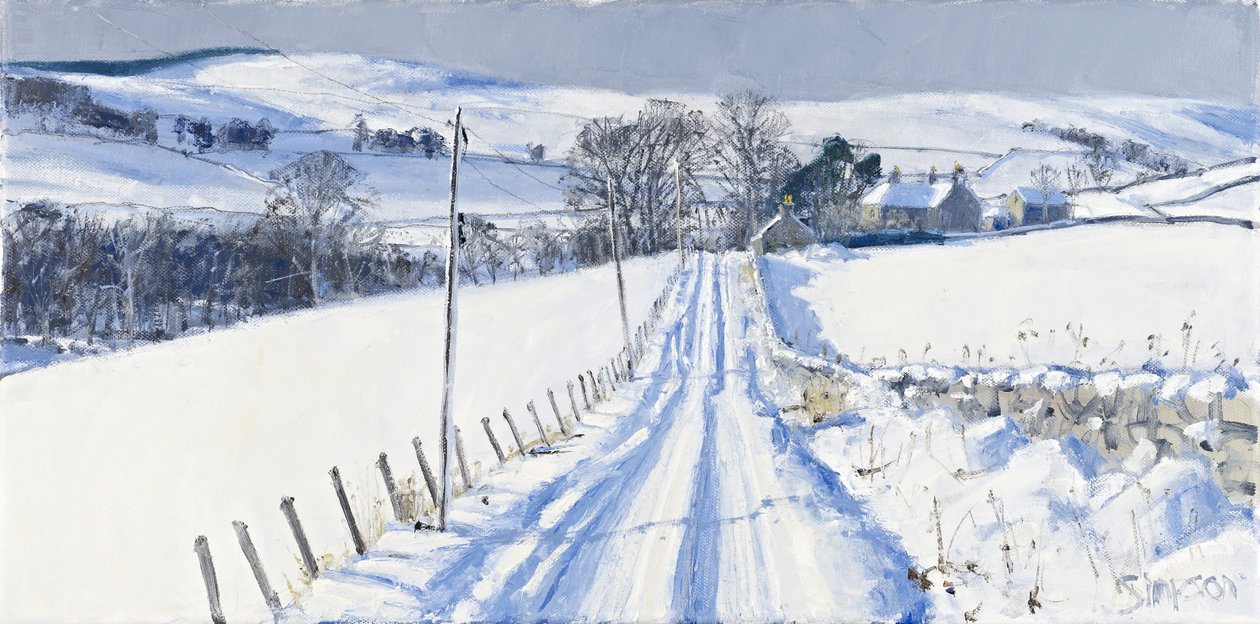 Sneeuw, Newhall, 2010 (olieverf op doek) door Charles Simpson