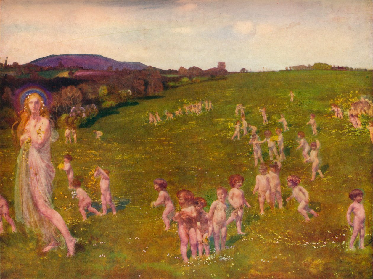 De komst van de lente, 1913 door Charles Sims