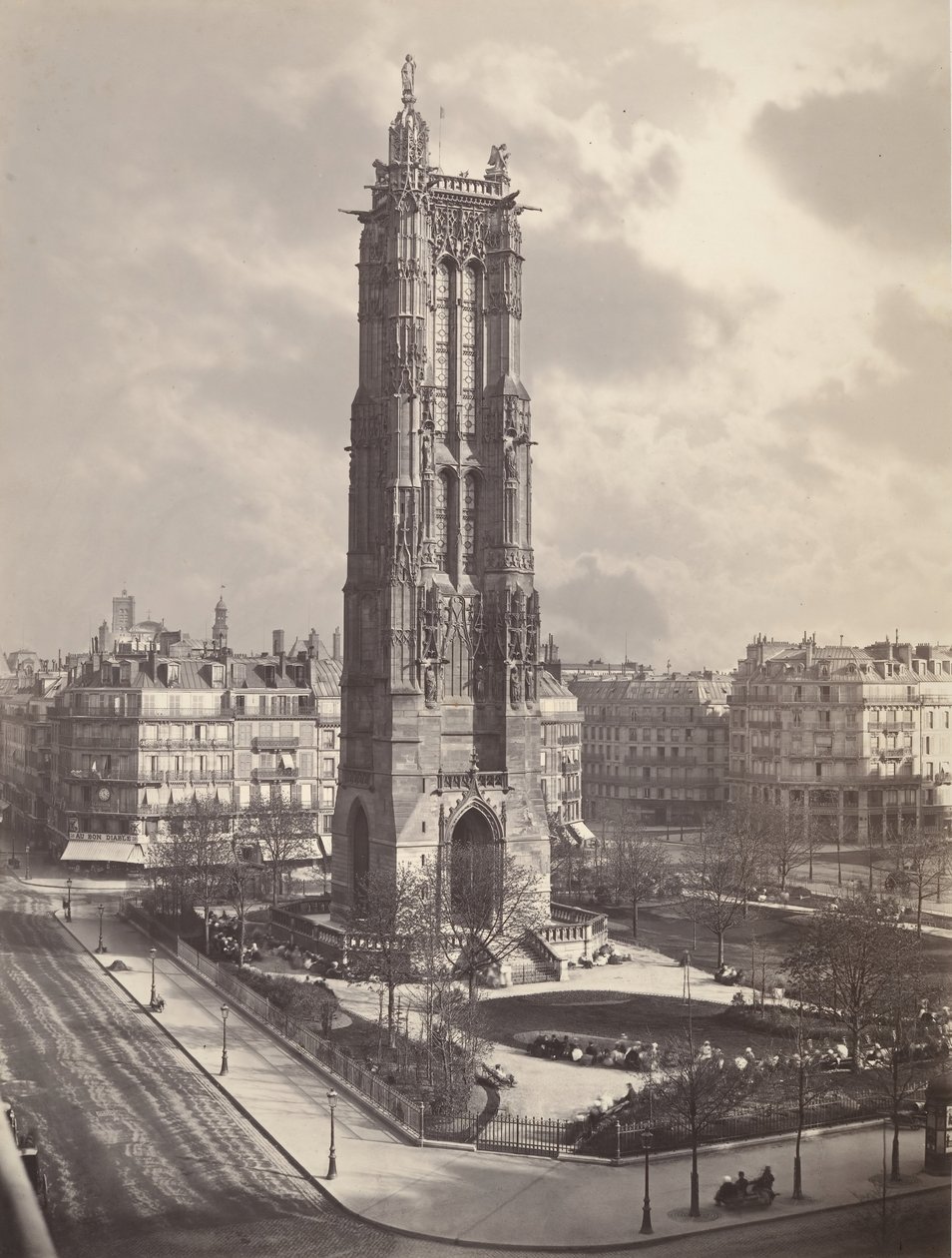 La Tour St. Jacques La Boucherie in Parijs door Charles Soulier