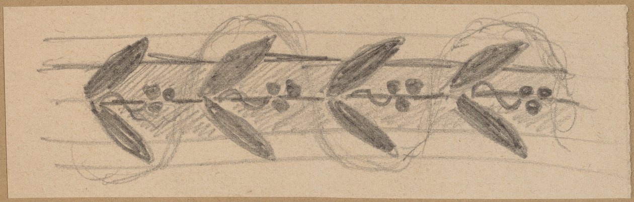 Studie voor een Randontwerp door Charles Sprague Pearce