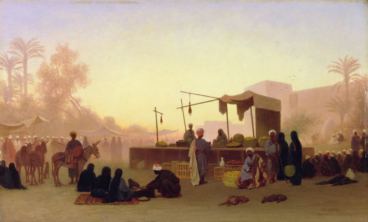 Caïro, Egypte door Charles Theodore  Frere
