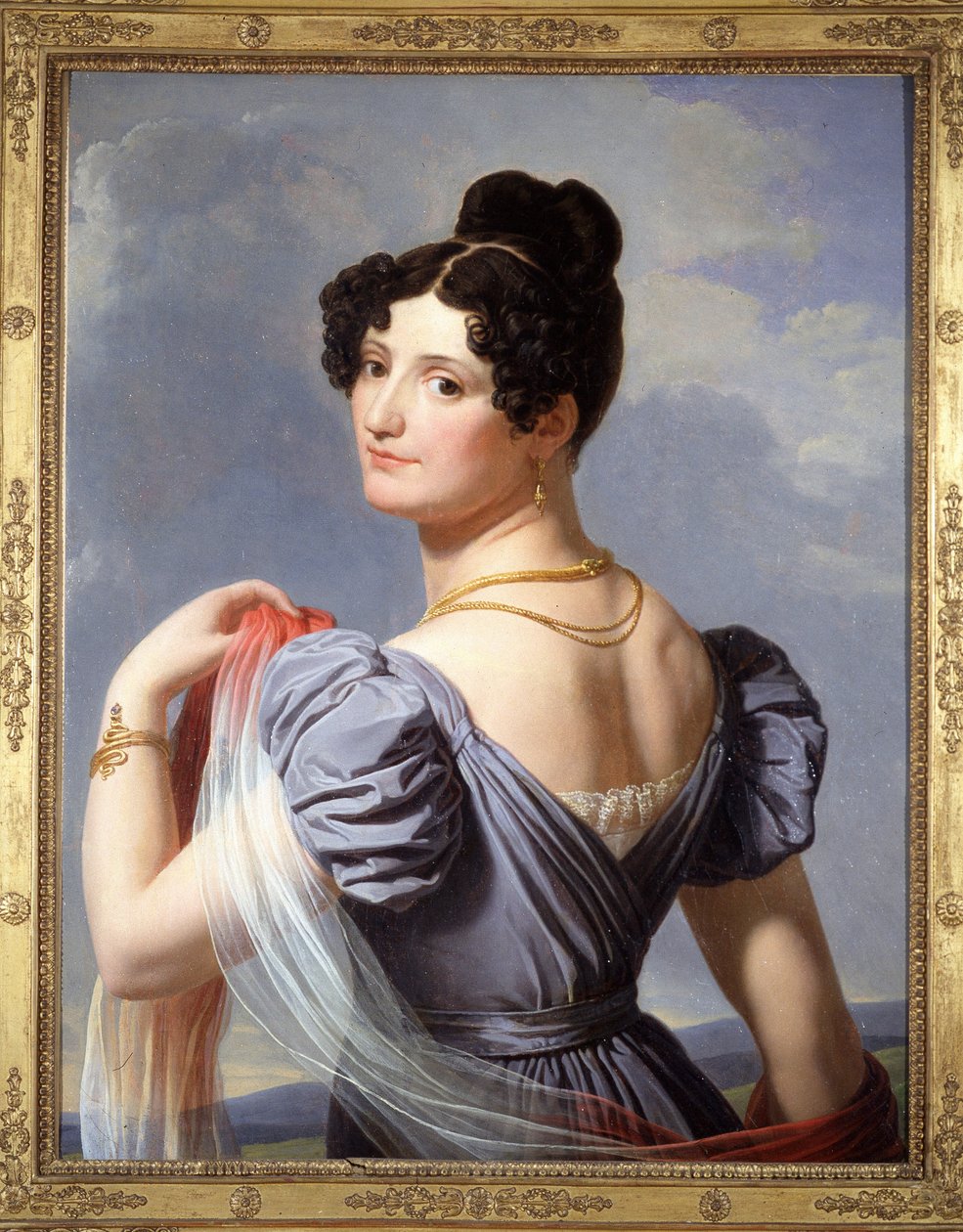 Portret van Anne Boutet, bekend als Mademoiselle Mars (1779-1847), Franse acteur. Schilderij door Charles Thévenin, voor het eerst tentoongesteld op de Wereldtentoonstelling van 1900 door Charles Thevenin
