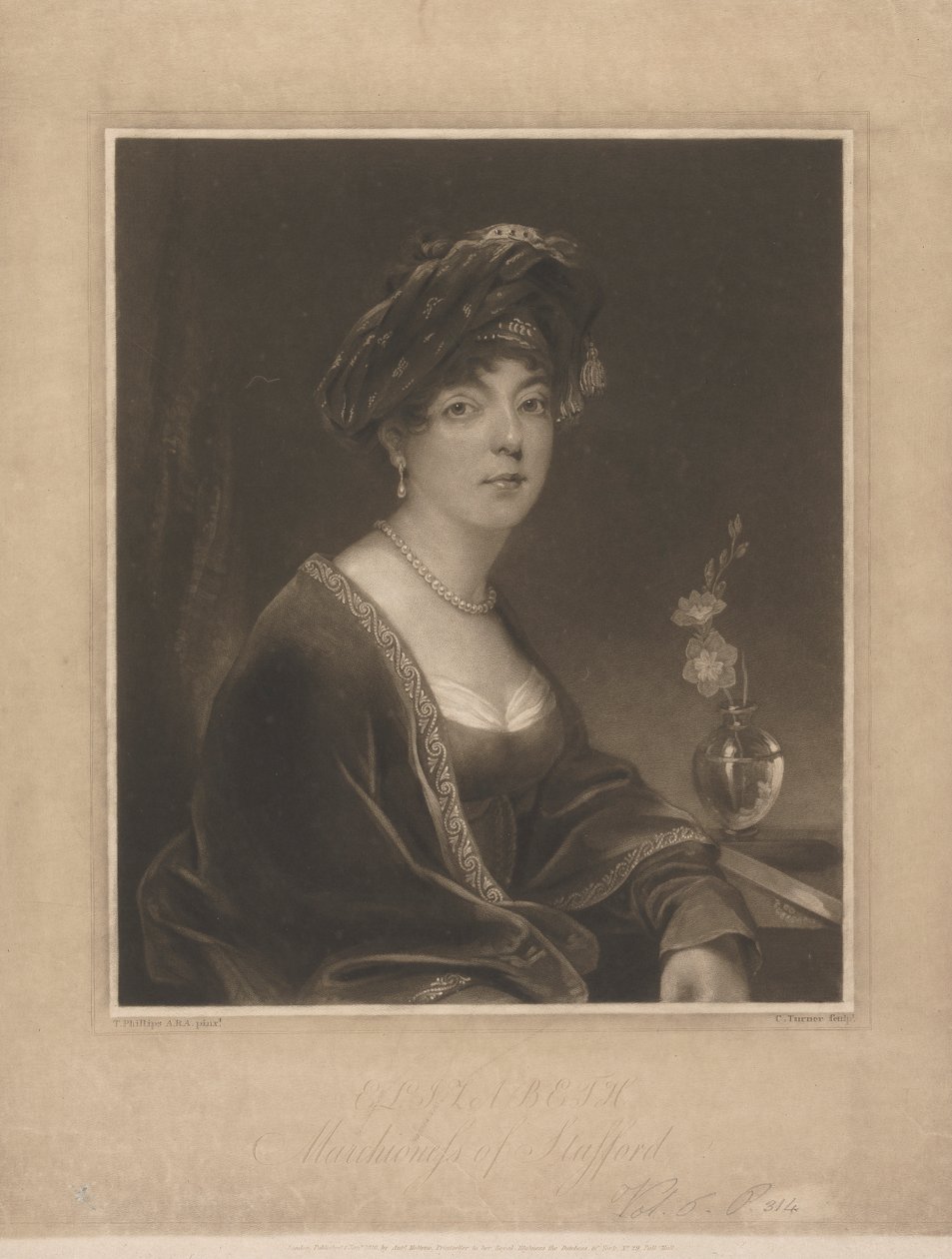 Elizabeth, markiezin van Stafford door Charles Turner