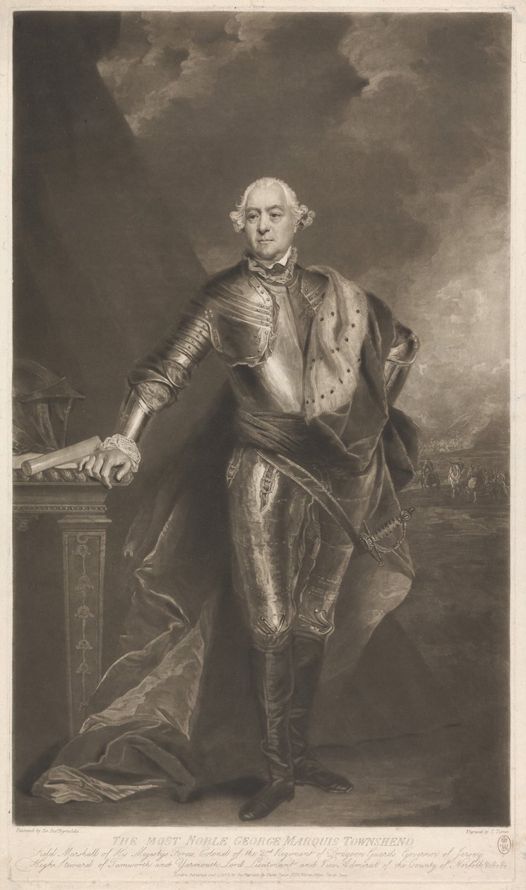 George, eerste markies van Townshend door Charles Turner