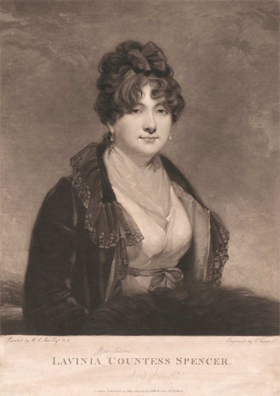 Lavinia Bingham, gravin Spencer door Charles Turner
