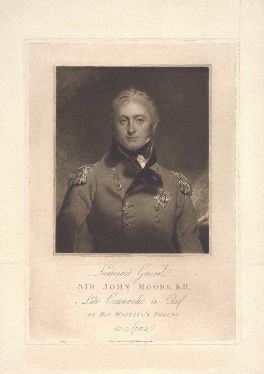 Sir John Moore door Charles Turner