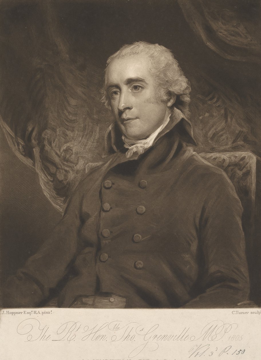 De zeer geachte Thomas Grenville door Charles Turner