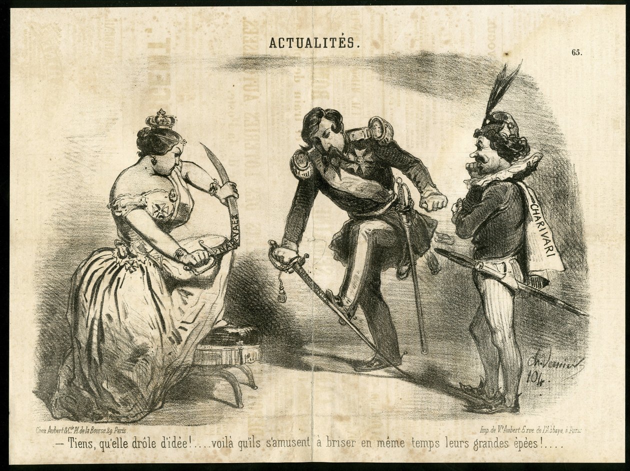 Illustratie van Charles Vernier in Le Charivari door Charles Vernier