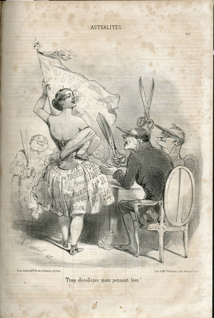 Illustratie door Charles Vernier in Le Charivari door Charles Vernier