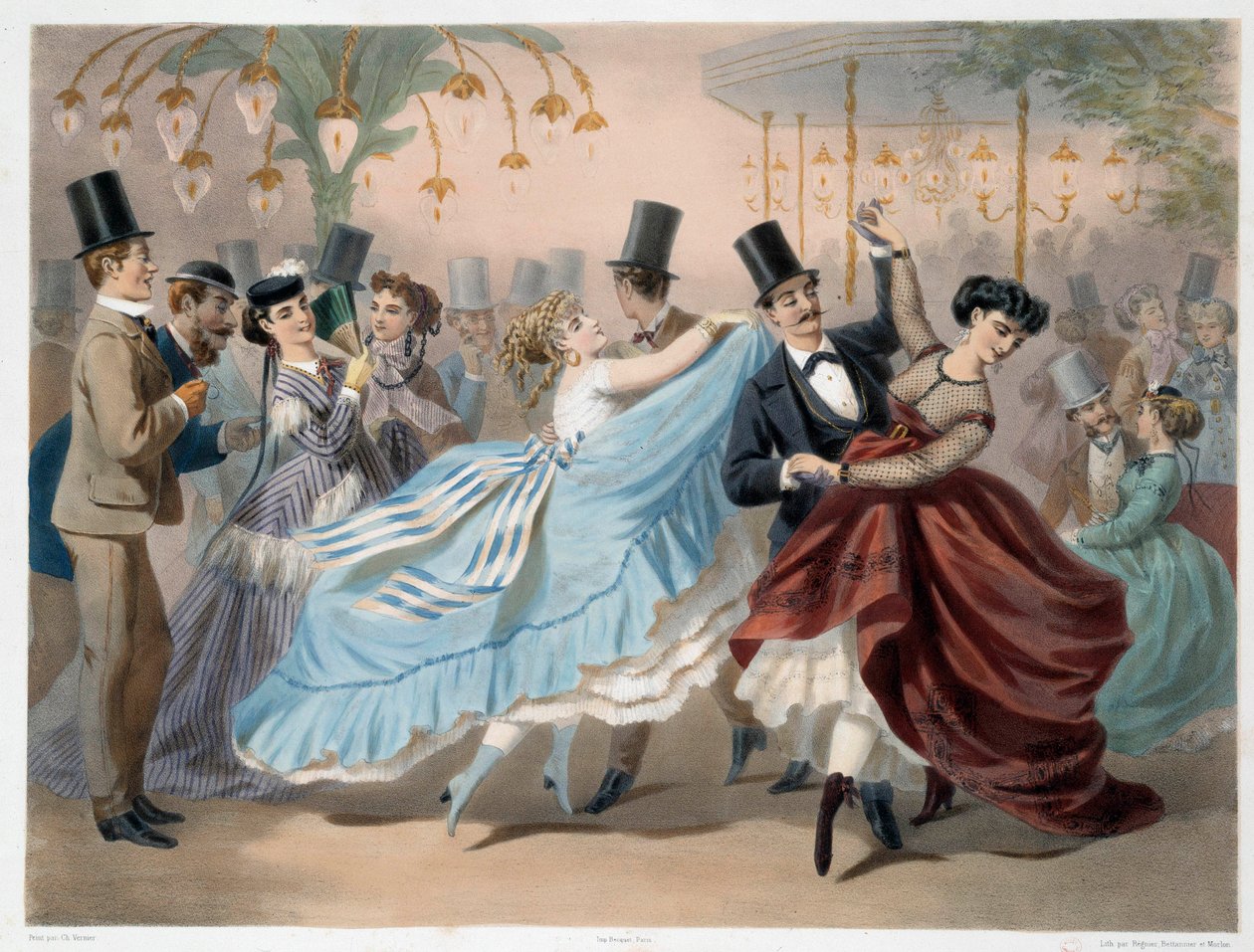 Le bal Mabille door Charles Vernier