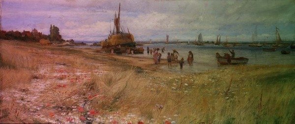 Kustscène door Charles William Wyllie