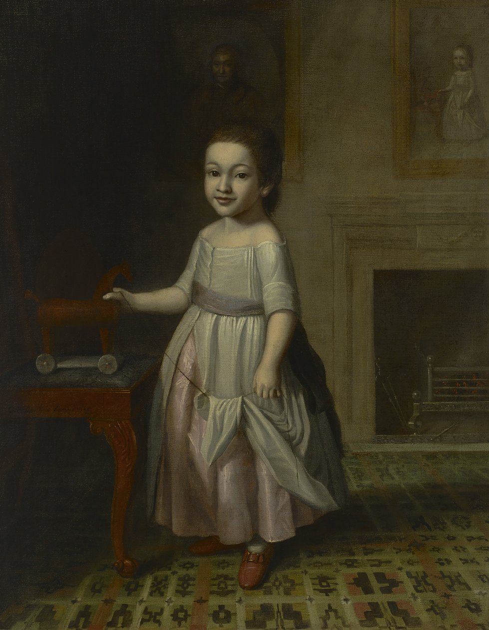 Portret van een Jongen met een Speelgoedpaard, 1768 door Charles Willson Peale