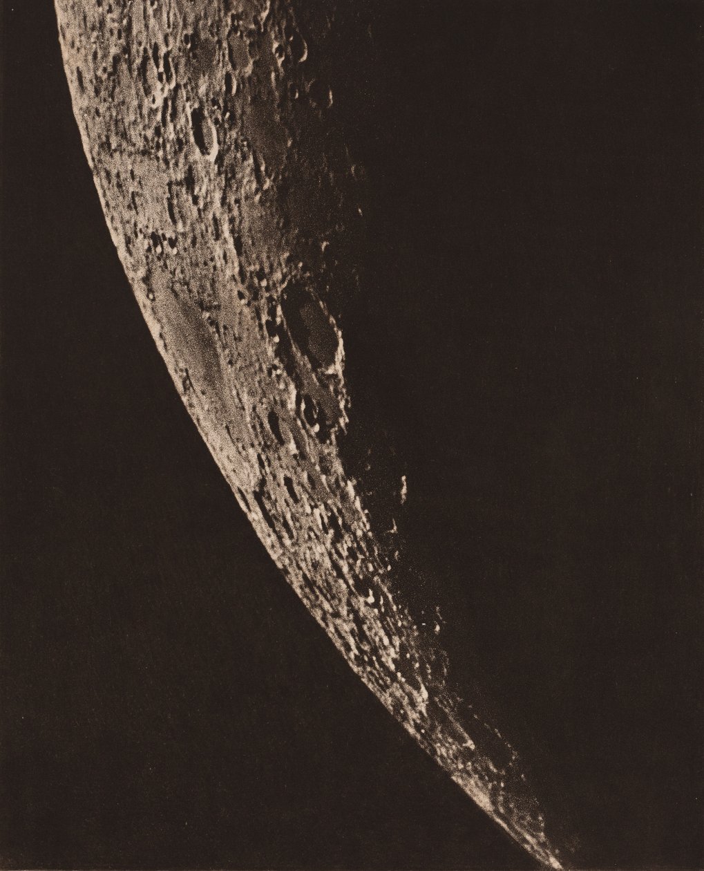 Fotografische kaart van de maan, 1909 (foto) door Charles le Morvan