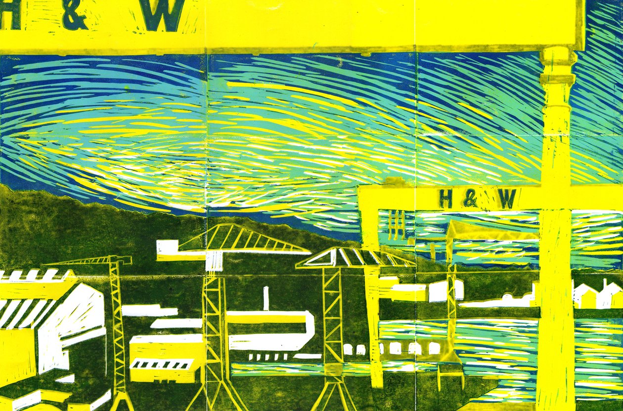 Harland & Wolff Kransen, Belfast, 2022 door Charlotte Orr