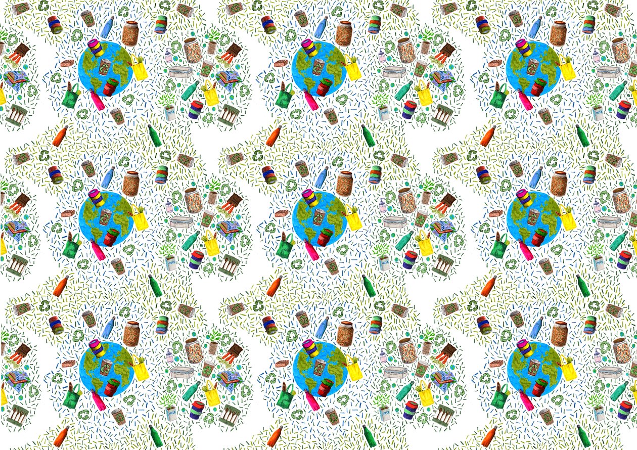 Ontwerp recyclingbak door Charlotte Orr