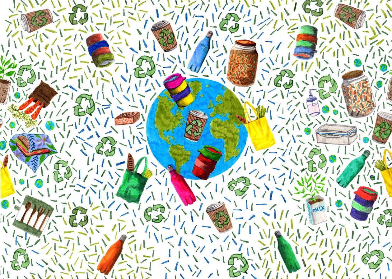 Ontwerp recyclingbak door Charlotte Orr