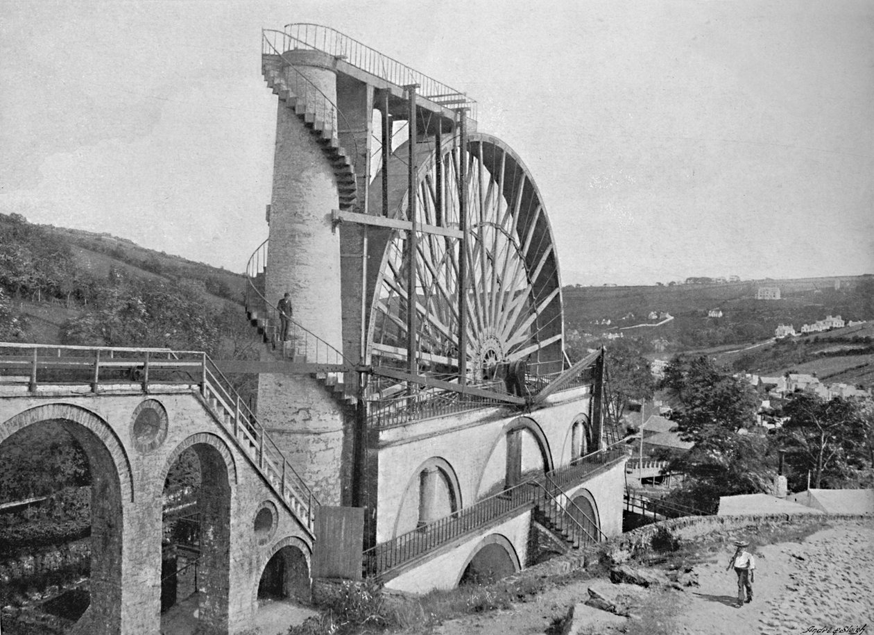 Laxey Wheel, Isle of Man, c1896 door Chester Vaughan