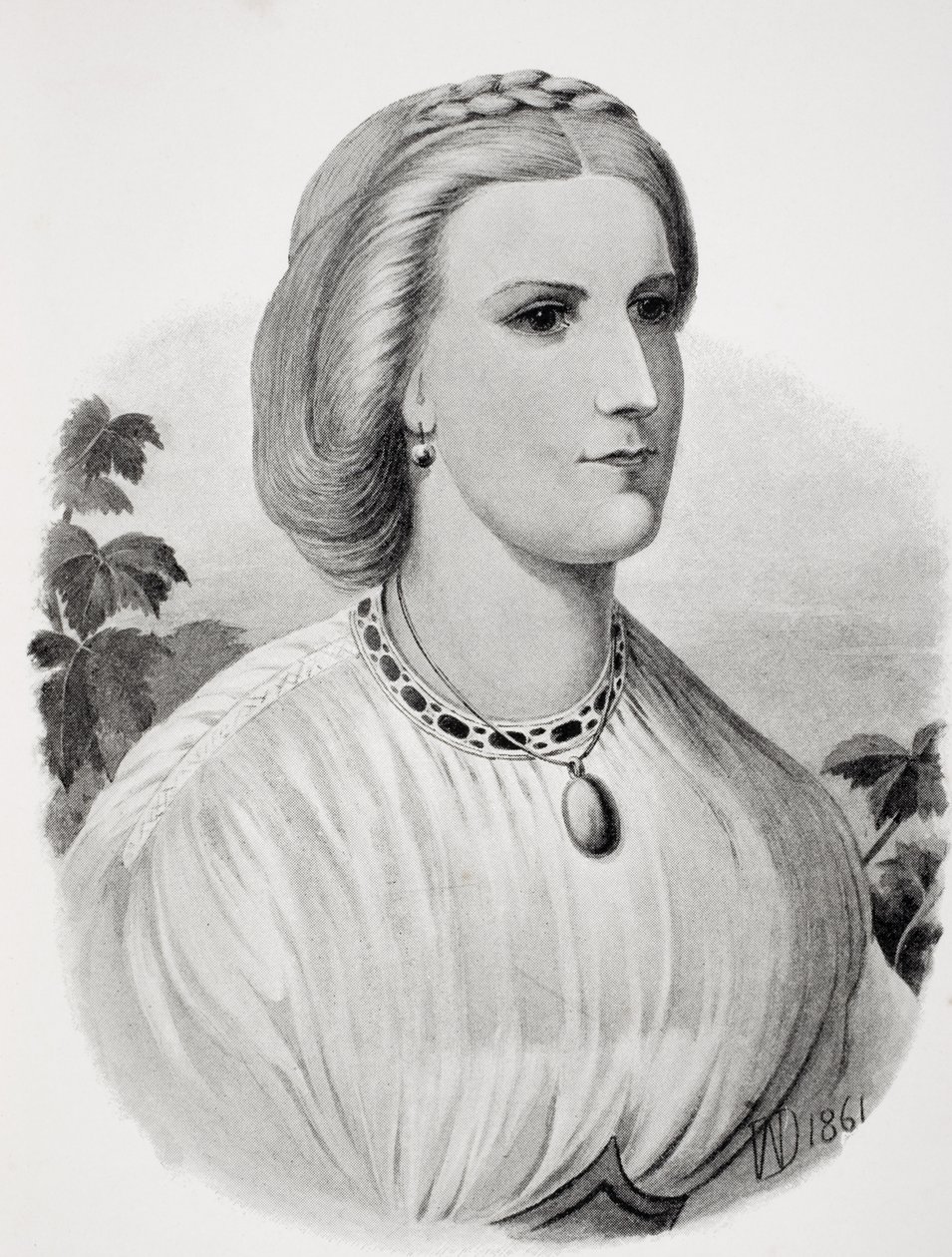 Lady Isabel Burton als bruid, uit 