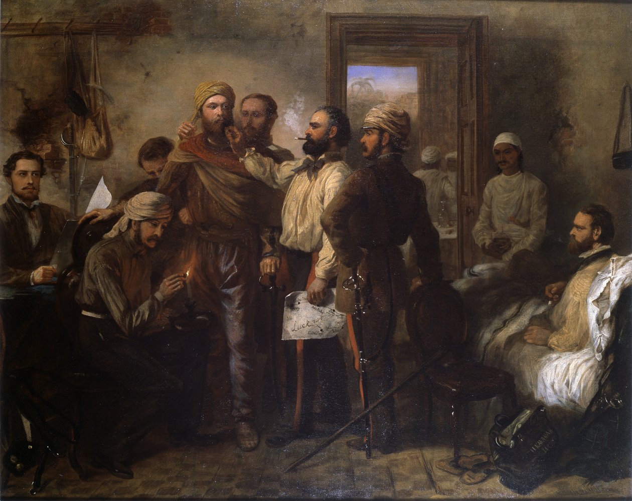 Thomas Henry Kavanagh VC (1821-82) vermomd als een inheemse tijdens de Indiase opstand bij het beleg van Lucknow, 9 november 1857, ca. 1860 door Chevalier Louis William Desanges