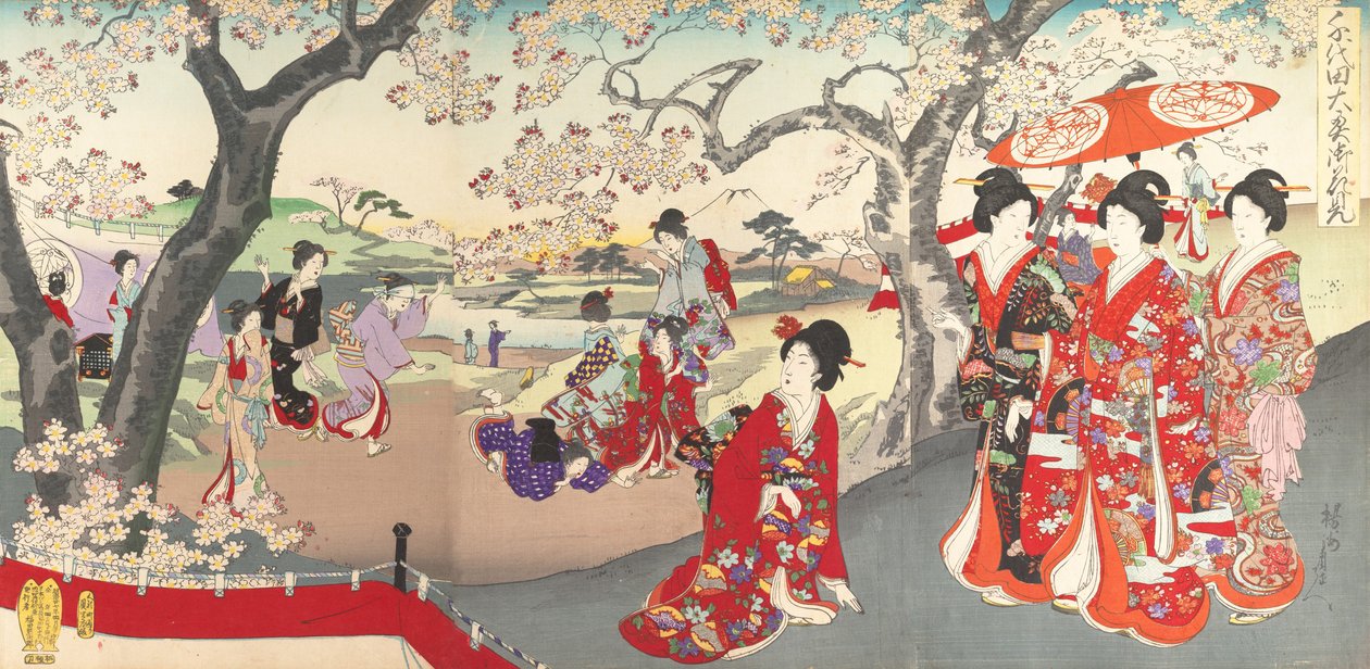 Chiyoda Kasteel Album van Vrouwen door Chikanobu Yoshu