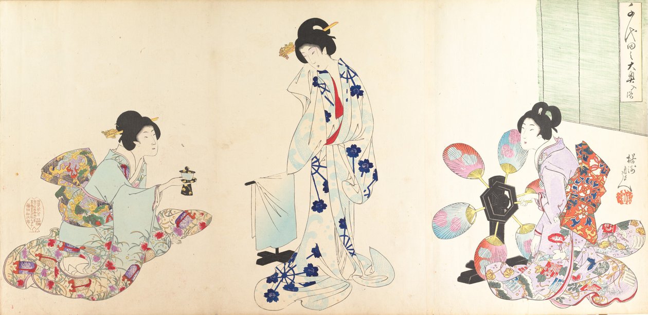 Chiyoda Kasteel Album van Vrouwen door Chikanobu Yoshu